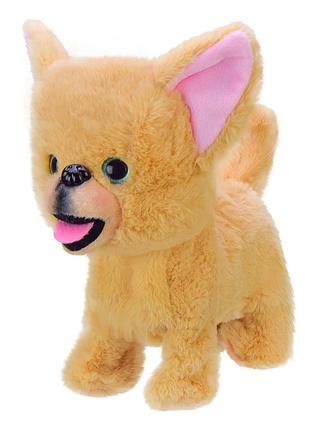 Мягкая интерактивная игрушка арт. k14701 (60шт) собачка, ходит, лает, музыка реагирует на касание 25*25см