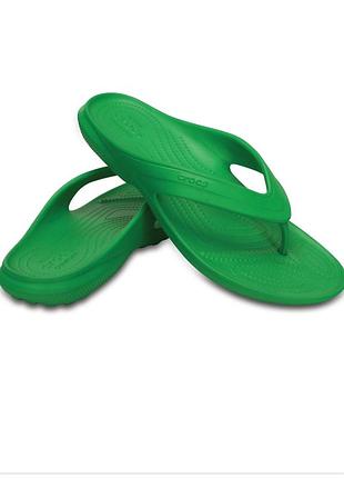 Шлепанцы crocs classic flip grass green р. 36 37 m 4 w 6