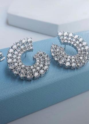 Сережки matrix swarovski