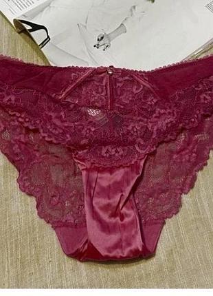 Secret possessions шикарные розовые полупрозрачные кружевные трусики