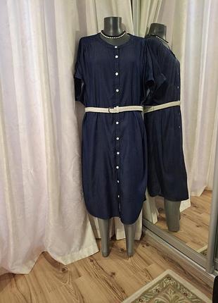 Комфортне з кишенями плаття 👗 сорочка великого розміру