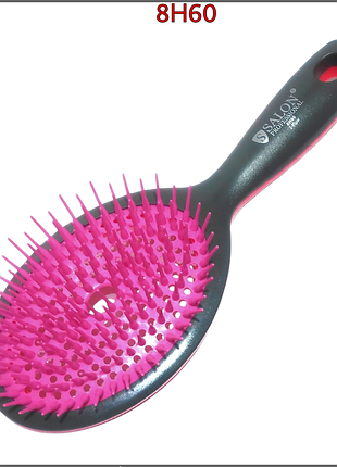 Масажна щітка salon professional 8h60 з м’якими силіконовими зубчиками