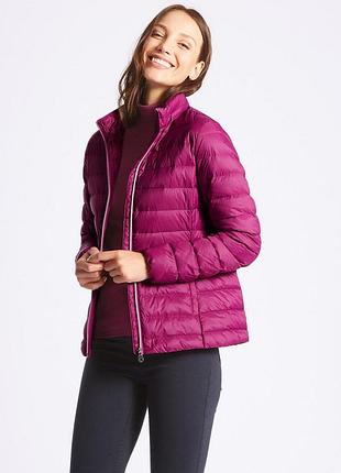 Жіночий стьобаний ультралегкий пуховик marks and spencer
