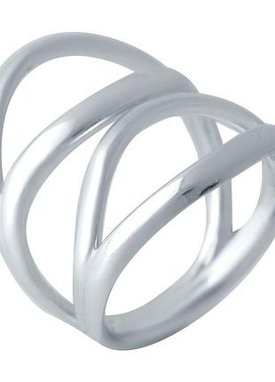 Срібне кільце ogosilver з без каменів, вага виробу 8,13 г (2016441) 17.5 розмір