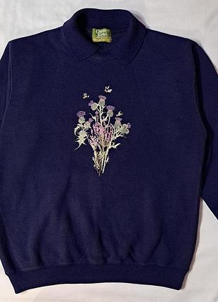 Вінтажний світшот сountry scene  (розмір м)