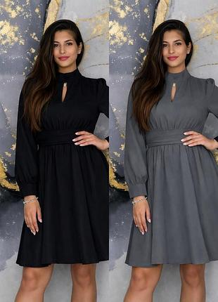 Стильна  жіноча сукня коричневого кольору 9