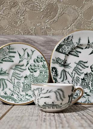 Вінтажний мініатюрний набір coalport willow green 1970