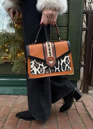 Сумка женская, ржа леопард 6