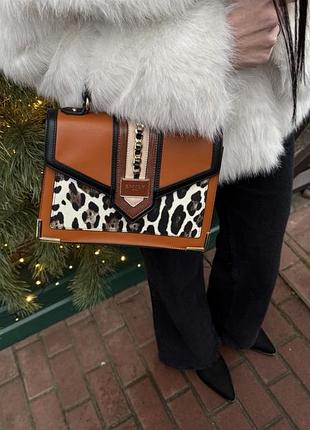 Сумка женская, ржа леопард 10