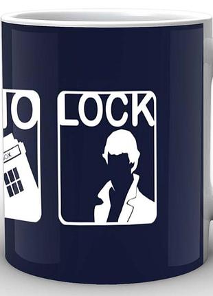 Кружка geek land белая шерлок холмс sherlock super wholock sh.002.27