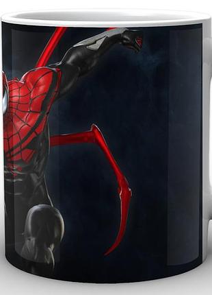 Чашка з принтом людина-павук spider-man альтернативний костюм sm.02.023 кружка керамічна 0,33