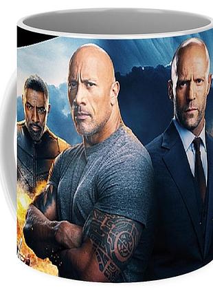 Чашка з принтом форсаж the fast and the furious хоббс та шоу ff.02.005 кружка керамічна 0,33