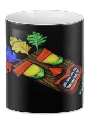 Чашка з принтом креш бандикут crash bandicoot kb121 кружка керамічна 0,33