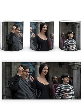 Чашка с принтом wednesday уэнсдей аддамс wd 002.04 кружка керамическая 0,33