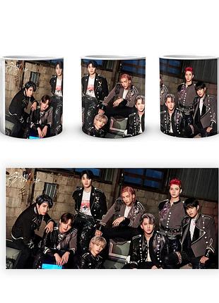 Чашка с принтом stray kids стрей кидс skz 2.42 кружка керамическая 0,33