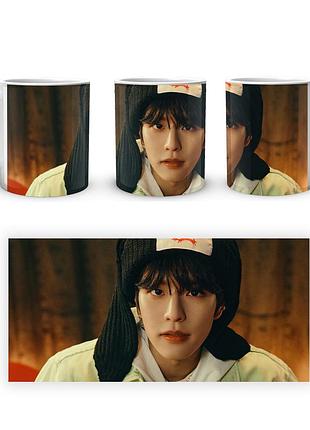 Чашка с принтом stray kids стрей кидс skz 2.54 кружка керамическая 0,33