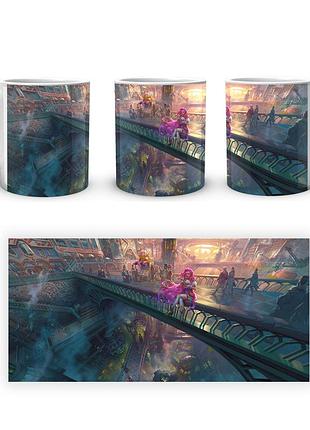 Чашка с принтом league of legends лига легенд серафина lol 002.06 кружка керамическая 0,33