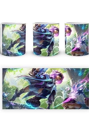 Чашка з принтом league of legends ліга легенд зери lol 002.17 кружка керамічна 0,33