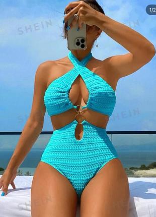 🥰 суцільний текстурний купальник shein s