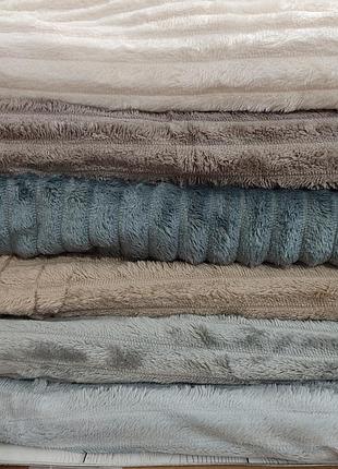 Плед покрывало соты 3д, микрофибра. евро размер.