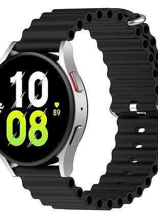 Ремінець ocean band для smart watch 20mm чорний / black