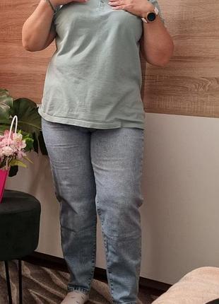 Джинси мом фіт  батал, якість 🔥🔥🔥 ( фото реал)