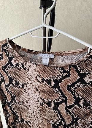 Лонгслів зміїний принт 2