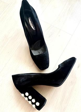 Шикарные туфли spaziomoda италия, велюр