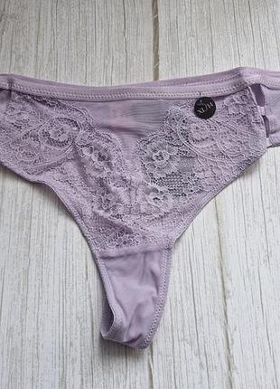 Лавандовые трусики hunkemoller. размер xl.