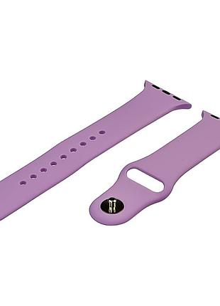 Новий силіконовий ремінець для apple watch розміром 38/40 мм бузкового кольору жіночий