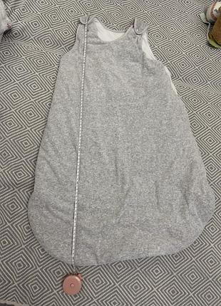 Cпальник baby veres "велюр сірий меланж" (9-18 місяців)