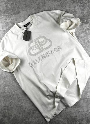 Брендовая мужская футболка balenciaga премиум качества из 100% хлопка, граный пошив и невероятный стиль