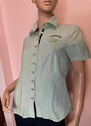 Хлопковая фирменная рубашка/ s/ brend l,argentina