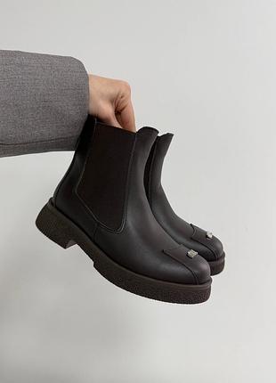 Жіночі зимові черевики челсі