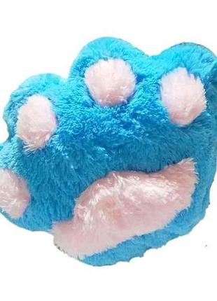 Мяка іграшка лапка 45см блакитний з рожевим тм тримішки
