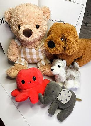 Лот мягких игрушек