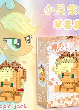 Мініконструктор з мікроблоків епл джек (applejack) з my little pony