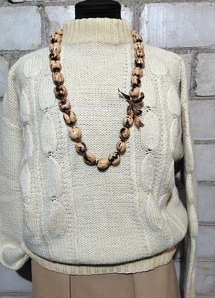 Роскошный свитер ручной работы шерстяной теплый свитер шерсть винтаж ручная работа шотландии