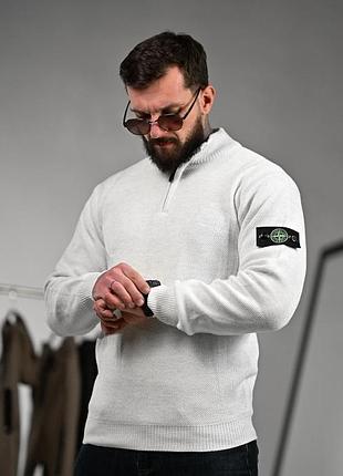 Светр stone division white блискавка тр6584 7