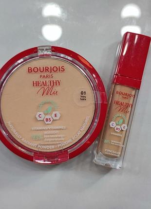 Консилер и пудра от bourjois