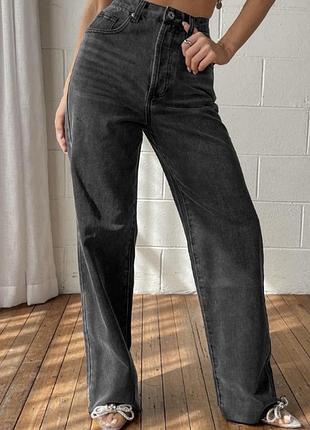 Джинси з високою посадкою h&m