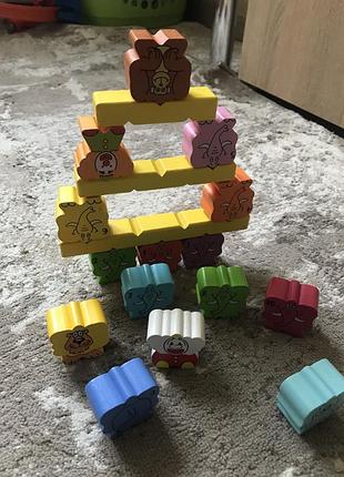 Деревяна гра балансир сортер