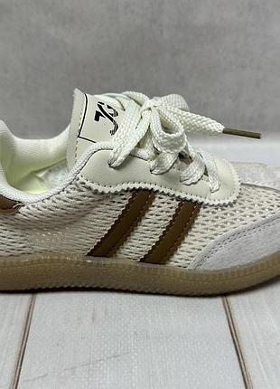 Тканевые детские кроссовки jong golf сеть 31-37 бежевый