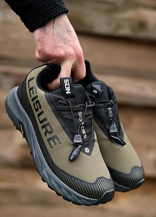 Зимові термо кросівки leisure oliva 4 тр6507