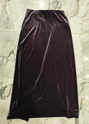 Юбка, спідниця велюрова оксамитова marks & spencer .