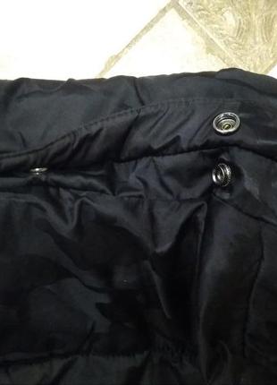 Куртка чёрная синтепон  под камуфляж  рисунок!*superdry*(s)смотрите замер.описание!6 фото