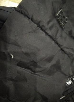 Куртка чёрная синтепон  под камуфляж  рисунок!*superdry*(s)смотрите замер.описание!9 фото
