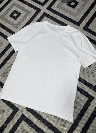 Футболка zara біла , базова біла футболка