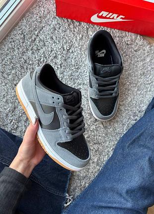 Кросівки nike sb dunk low black silver  арт 0295