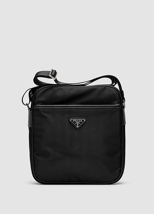 🦁 prada re-nylon crossbody bag black 25 х 27 х 7 см